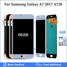 100% протестированный OLED ЖК-дисплей для Samsung Galaxy A7 2017 A720 A720F A720M, ЖК-дисплей с сенсорным экраном и дигитайзером в сборе, Замена ЖК-дисплея