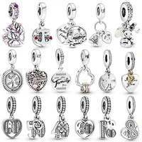vintage silver tree of life jewelry mom fashion gift charms beads bracelet pendant diy necklace perles spacer gemstone luxury