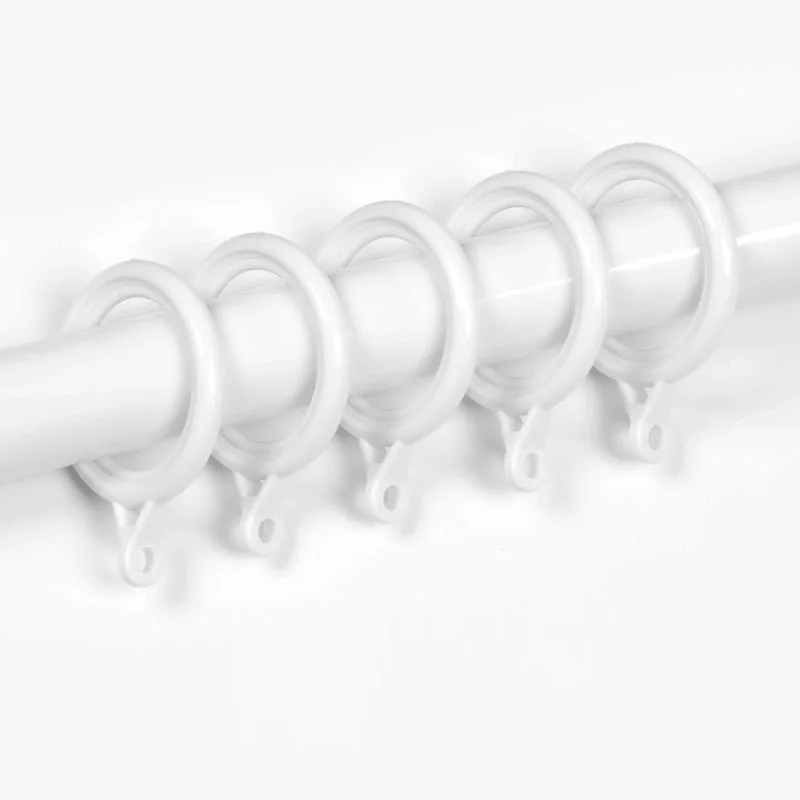 10 штук Кольца для вешалки для ванной комнаты с карнизом для штор с крючками для драпировки Верхний Римский крючок для шторы на штанге.