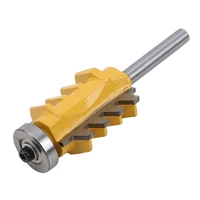 8mm shank rail engraving machine milling cutter reversible finger joint glue router bit cone tenon woodwork cutter