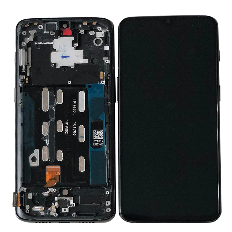 M& Sen для 6,4" OnePlus 6T One Plus 6T Super Amoled ЖК-дисплей с рамкой+ сенсорная панель дигитайзер для с рамкой