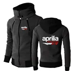 Толстовка Aprilia Racing RSV4 мужская с капюшоном, худи на молнии, спортивная одежда, однотонный свитшот, пальто, куртки, весна-осень 2021