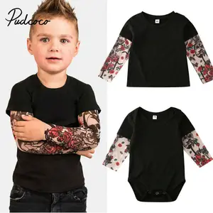 Комбинезон Mathing для маленьких мальчиков, с принтом черепа, розы