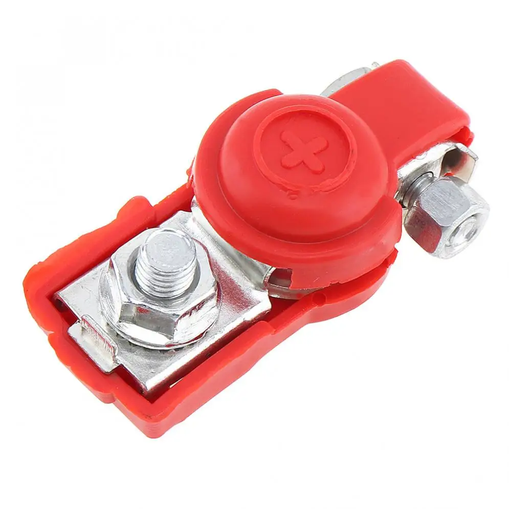 

1 Pair Alloy Adjustable Positive Nagative Car Battery Terminal Clamp Clips Connector with Plastic Cover