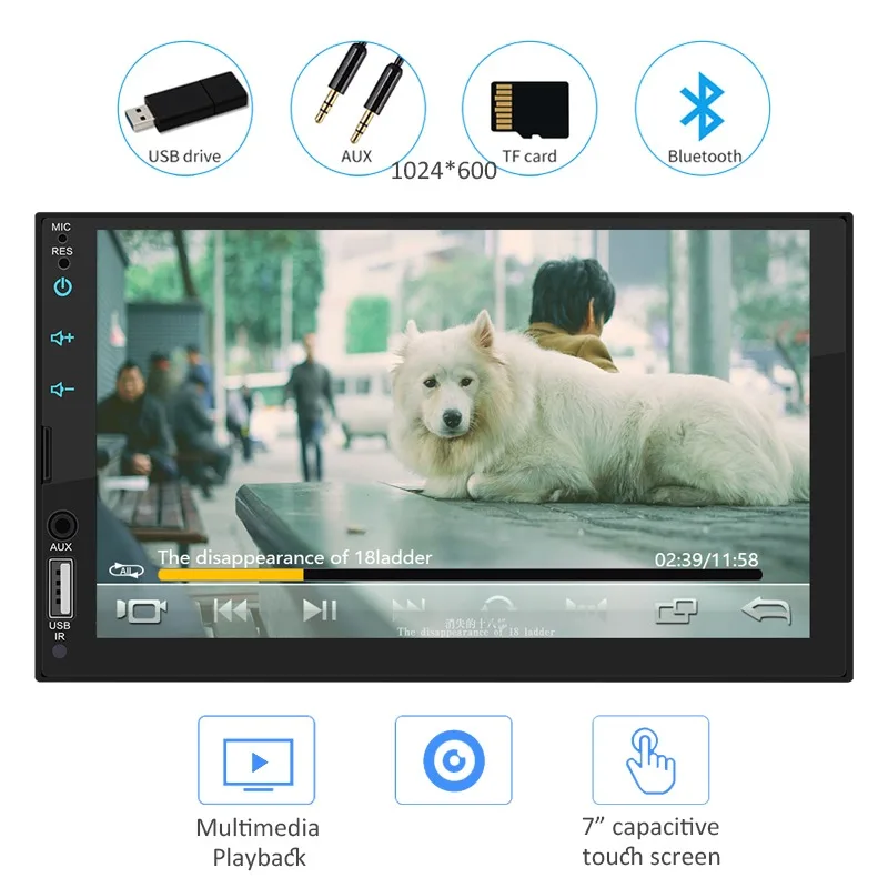 Автомагнитола Carplay мультимедийный плеер на Android с 7 &quotсенсорным экраном USB Bluetooth