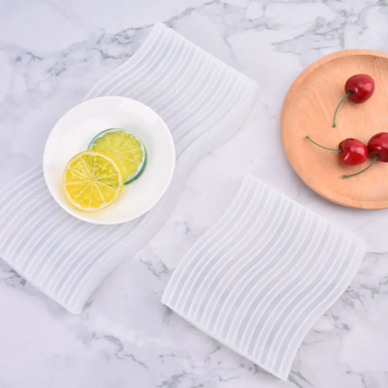 

Подставка под горку в форме волны, искусственное ремесло, еда, фрукты, торт, литье, коврик, MouldAA