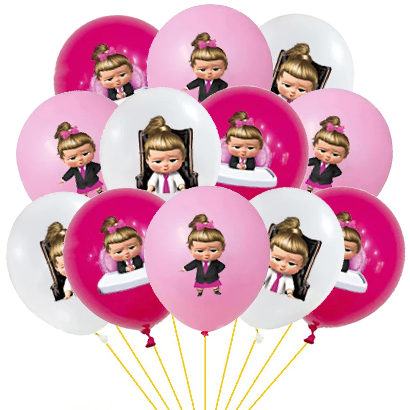 Воздушные шары Boss для маленьких девочек 12 дюймов мультяшная розовая роза