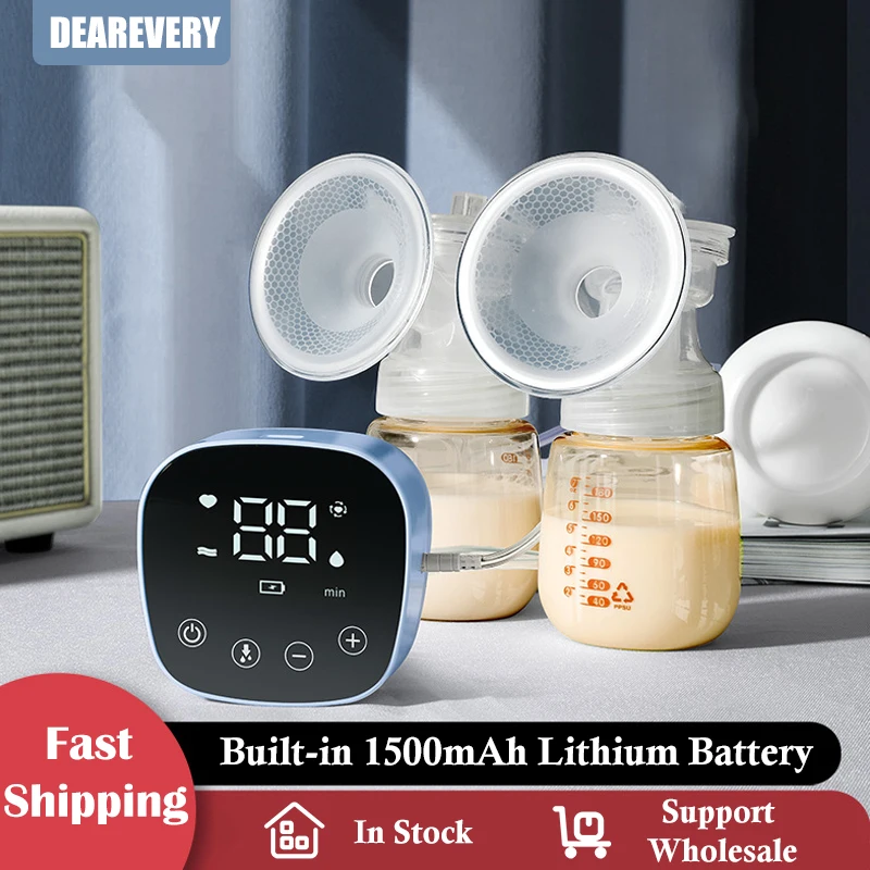 

DEAREVERY Electric Breast Pump YW005BB Touch Screen Lithium Battery Milk Pumping Extractor Baby Breastfeeding Supplies