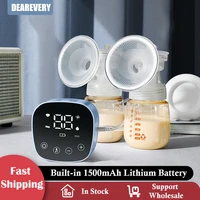 dearevery electric breast pump yw005bb touch screen lithium battery milk pumping extractor baby breastfeeding supplies