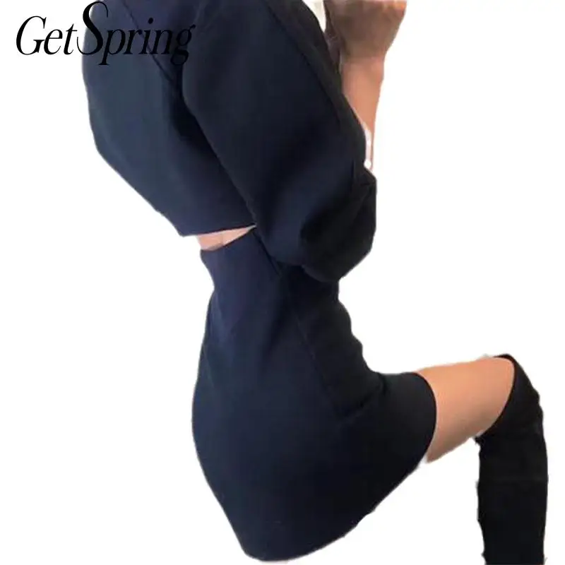 GETSPRING Женская толстовка с капюшоном белая розовая синяя теплая винтажная 2020 |