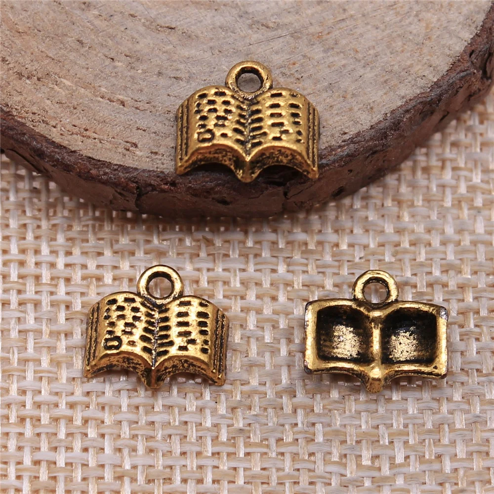 Подвески Книга из Лон 20 шт. 11 мм для изготовления ювелирных изделий фурнитура