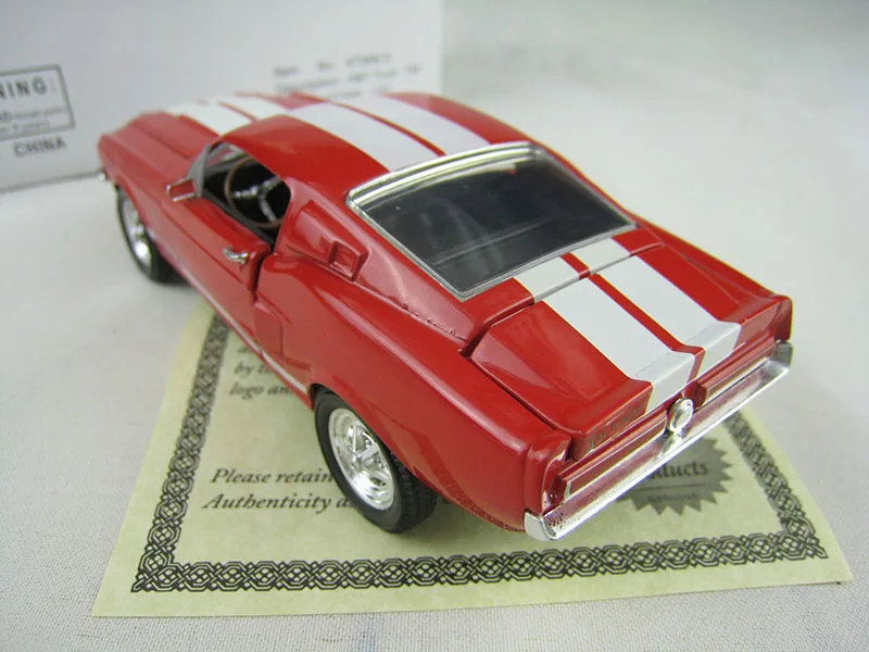 Модель мускулов Ford SHELBY Cobra GT500 из сплава 1/32 игрушечный автомобиль литой