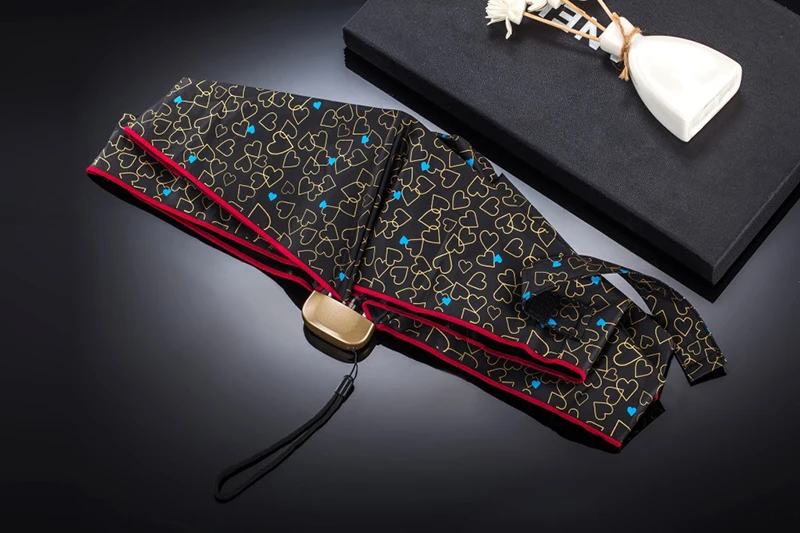 Мини Карманный Зонт от дождя для женщин, складной зонтик, защита от солнца, анти-УФ зонтик, складной зонт для женщин