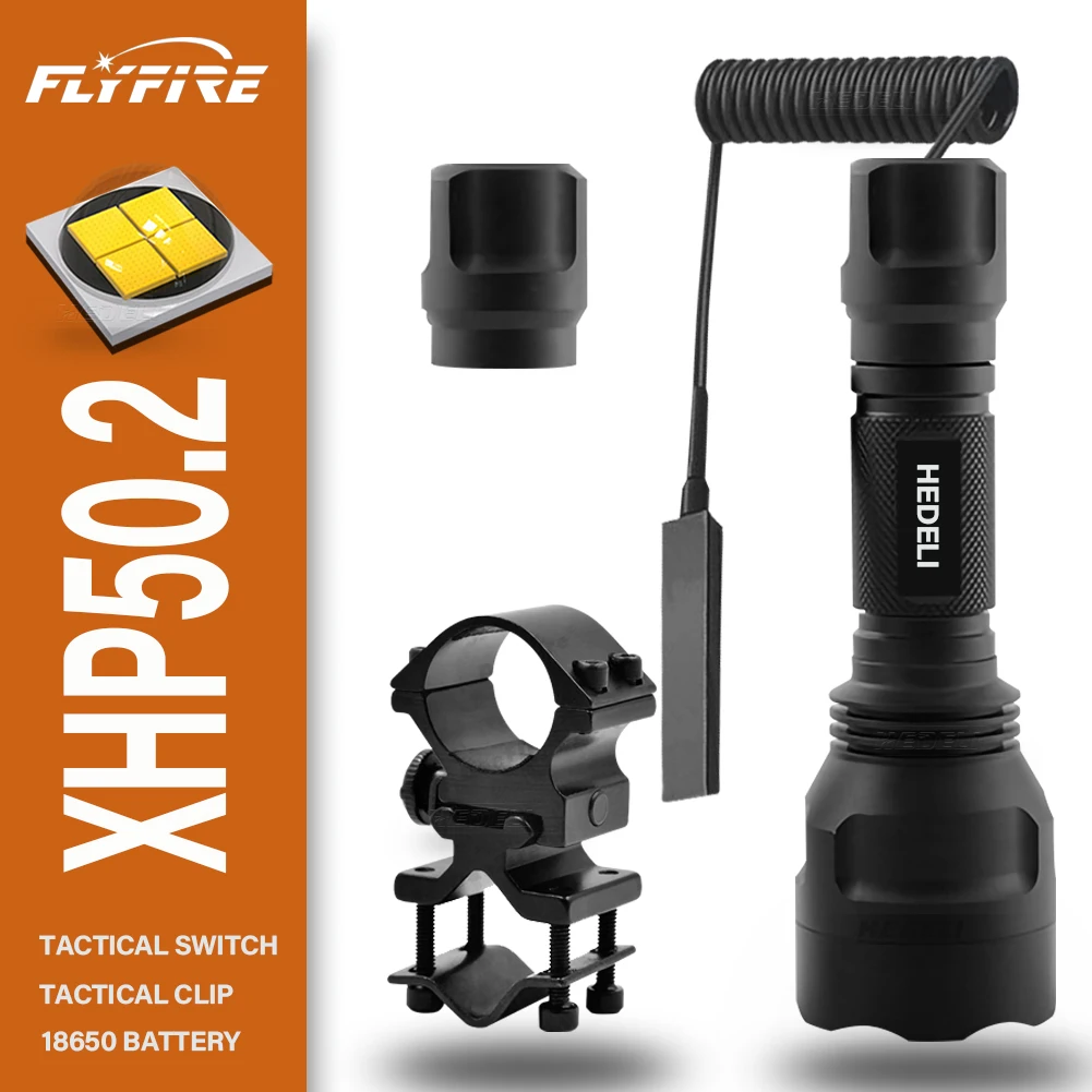 

Тактический светильник для вспышки CREE XM-L2 T6 светодиодный светильник для вспышки s фонарь перезаряжаемый аккумулятор 18650 охотничий светильн...