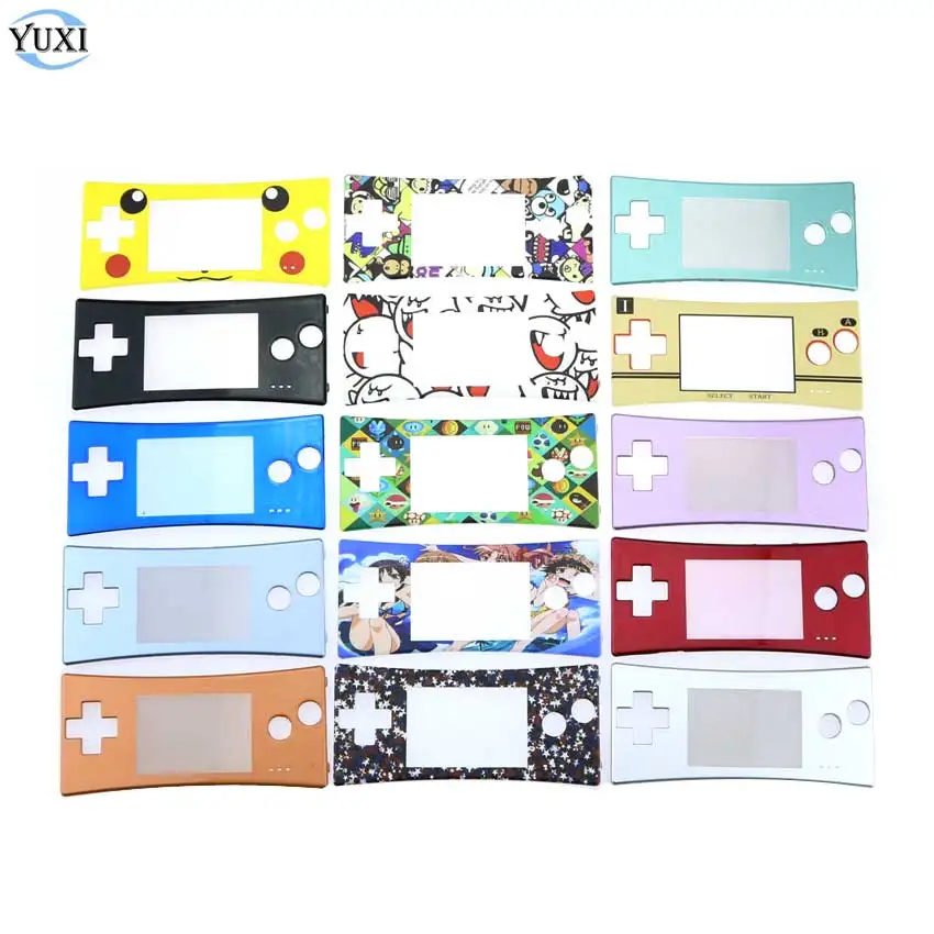 Замена YuXi Передняя Лицевая панель для GameBoy Micro для GBM системы передний чехол Корпус