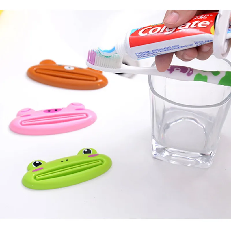 

Creative Animal Toothpaste Dispenser Tooth Paste Tube Squeezer Toothpaste Rolling Holder For Home Bathroom 4 Animals