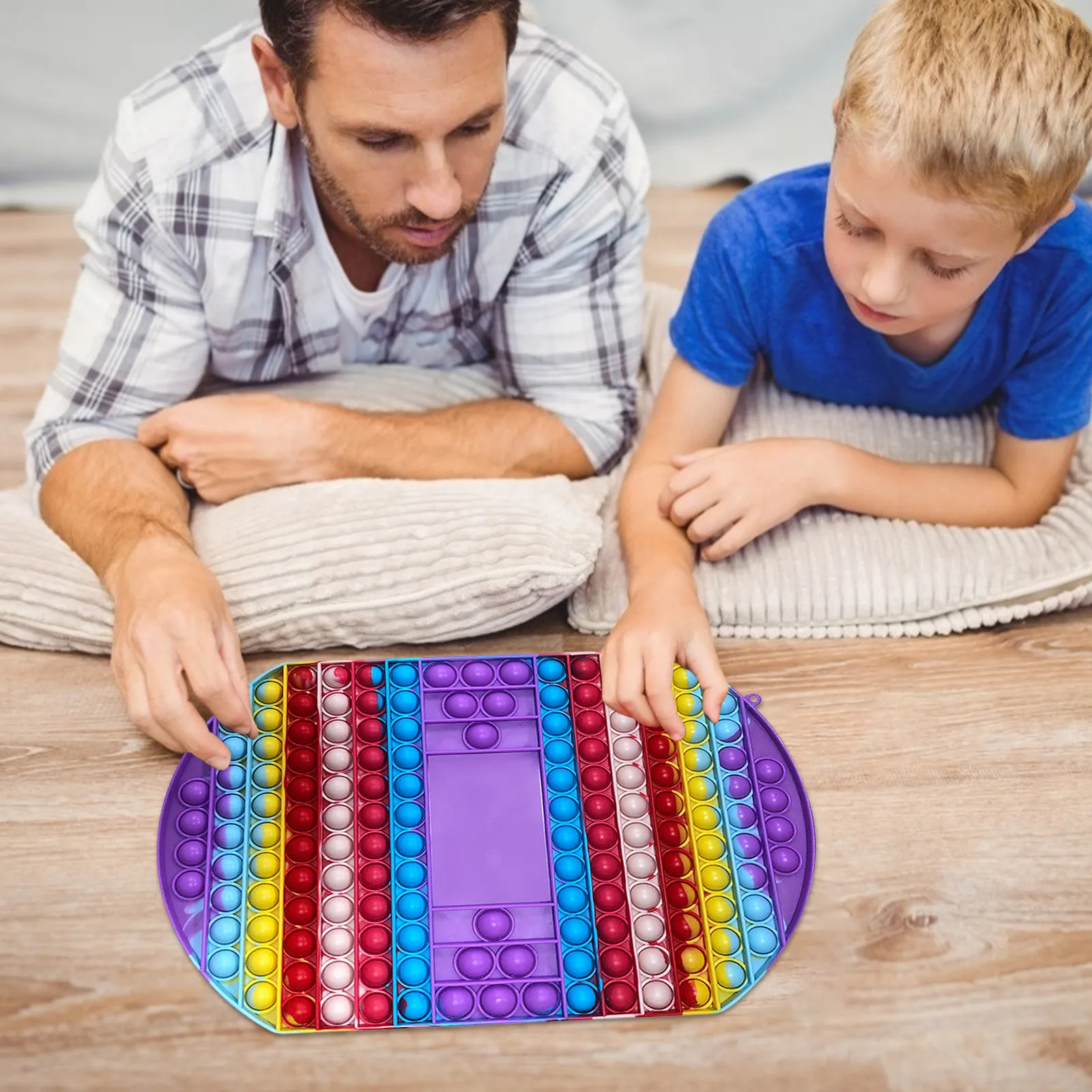 

Большая игра, игрушка-антистресс, радужная шахматная доска с пузырьками, сенсорные игрушки-антистресс, Интерактивная Вечерние