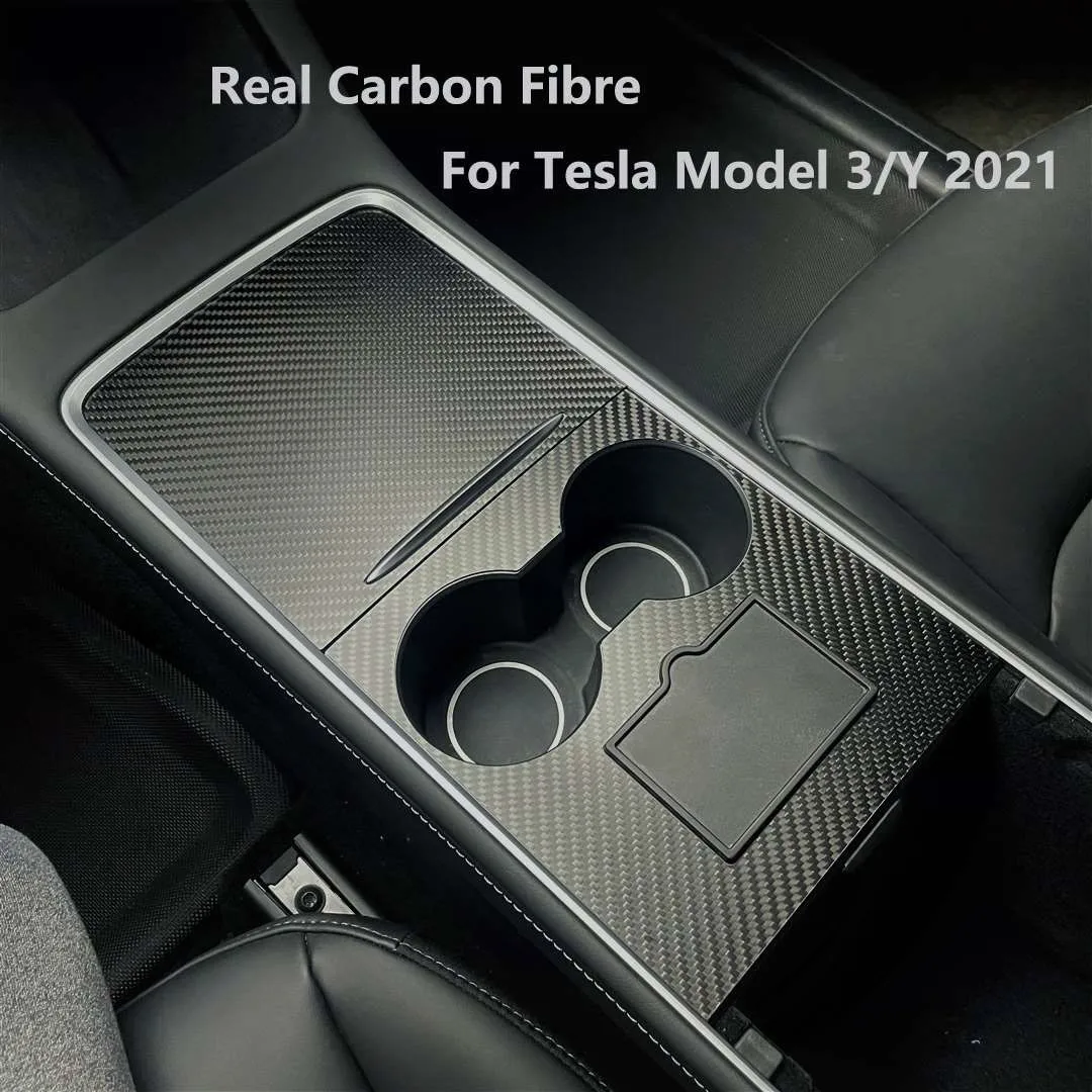 

Carbon fibre central control panel protective patch for Tesla Model 3 Model Y 2021 2022 trim Central control feels