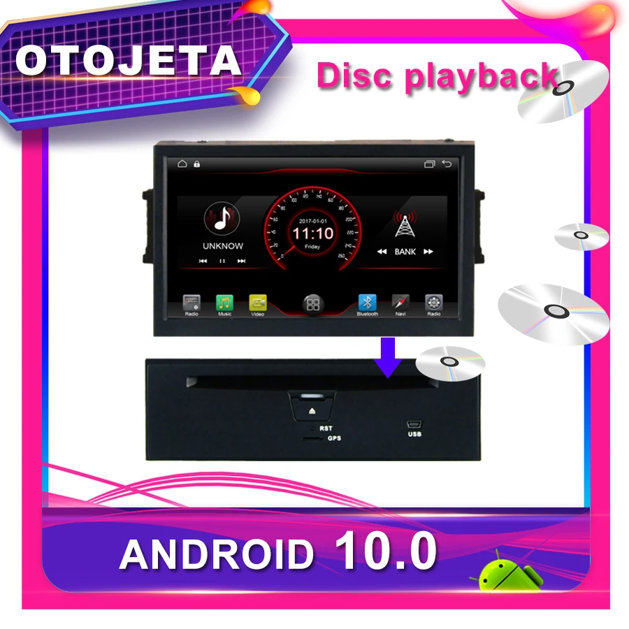 Автомобильный DVD плеер OTOJETA Android 10 0 GPS для NISSAN TEANA 2008 8 дюймовый автомобильный