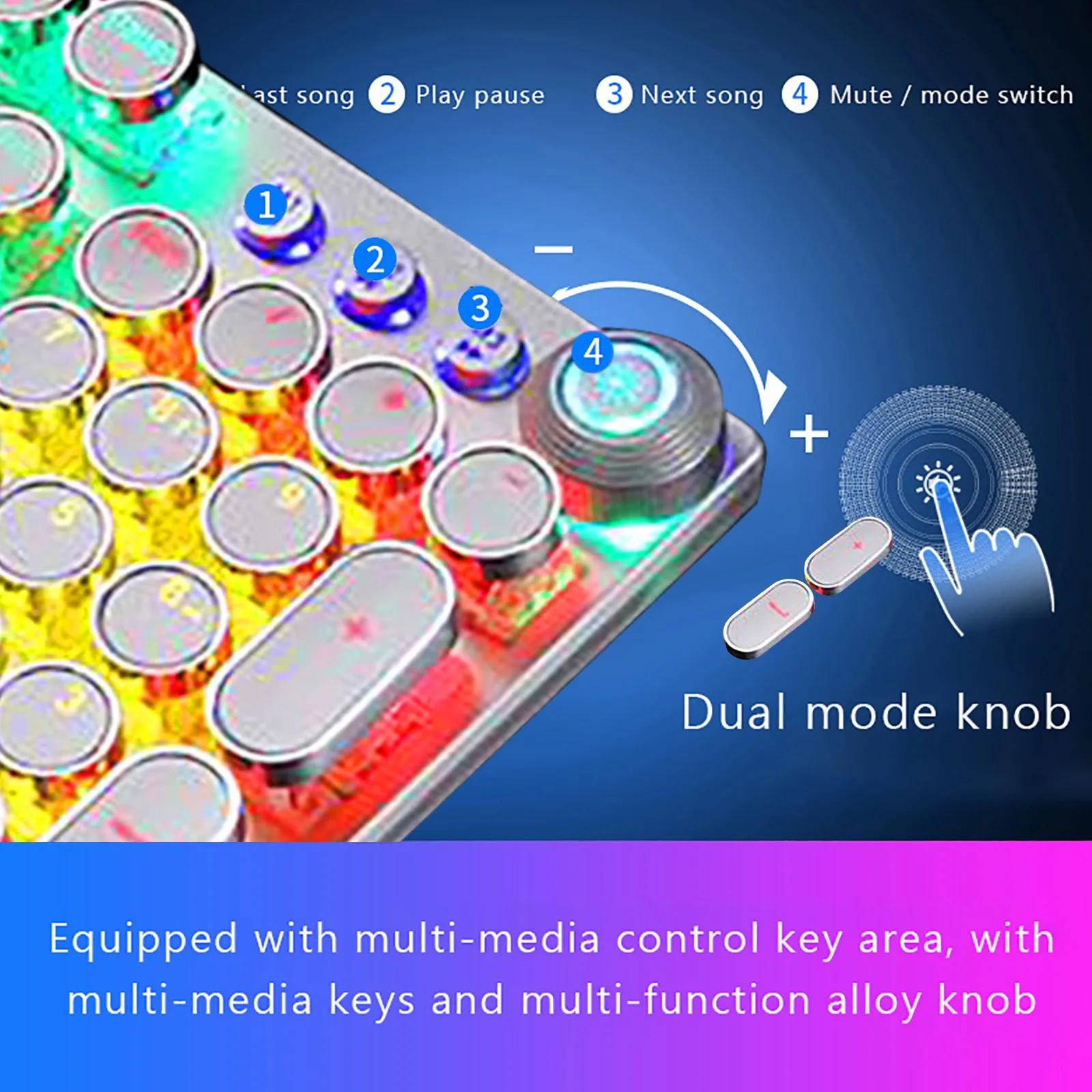 Механическая клавиатура в стиле стимпанк быстрая доставка металлическая панель