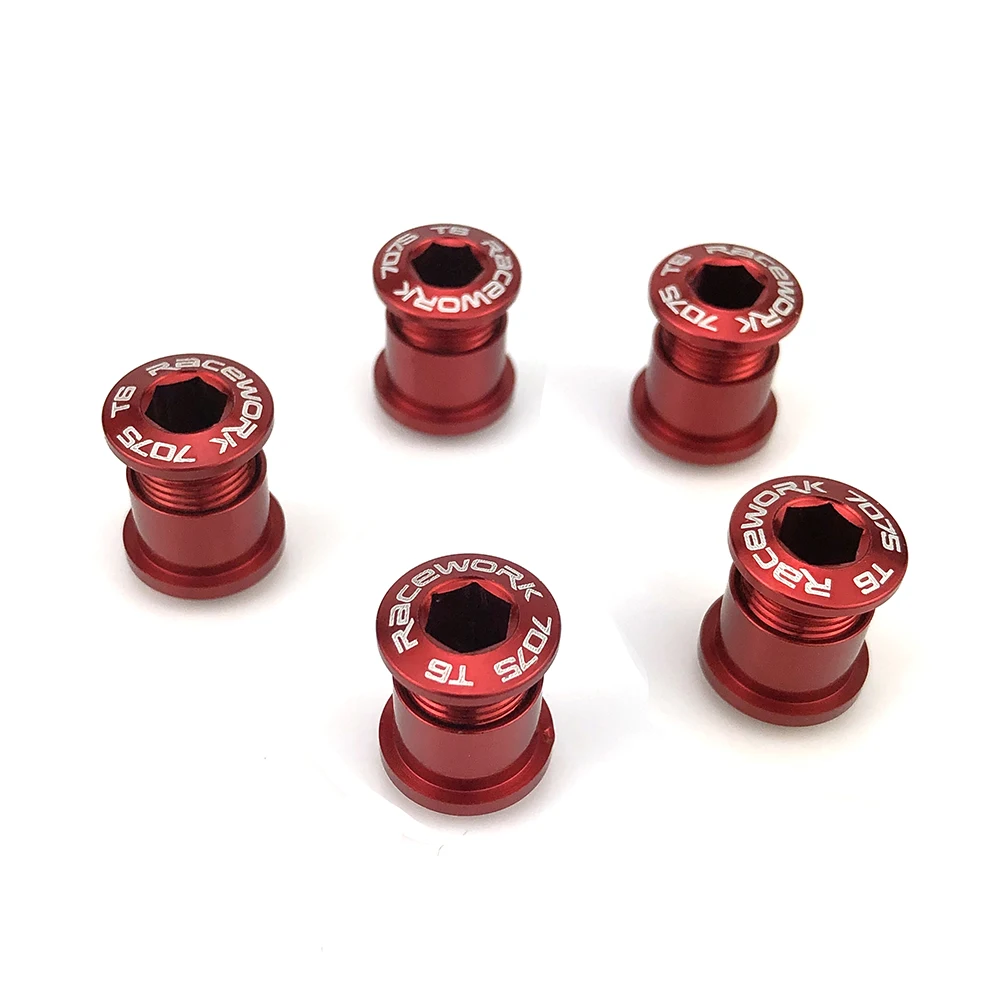 8.5mm Red Винты для шоссейного велосипеда MTB, 7075, алюминиевый сплав, болты для шоссейного велосипеда, 5 шт. в упаковке - Цвет: 8.5mm Red