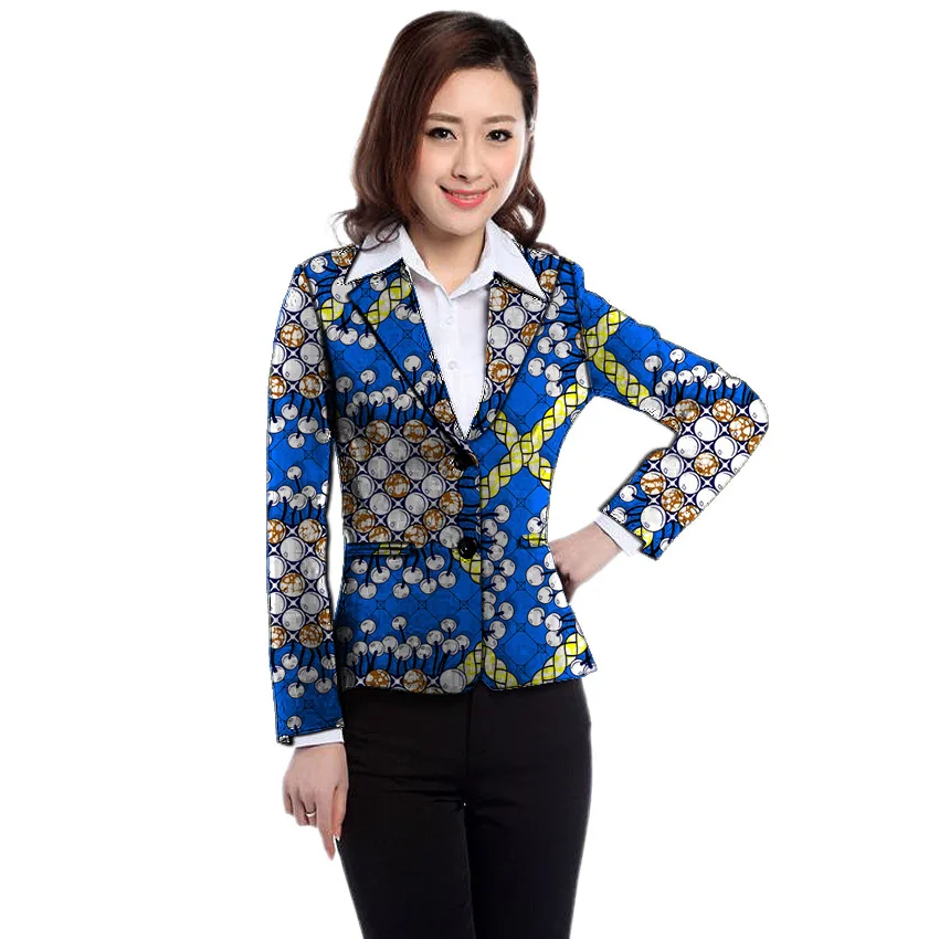 Африканский принт женские блейзеры официальный костюм традиционное Африканское