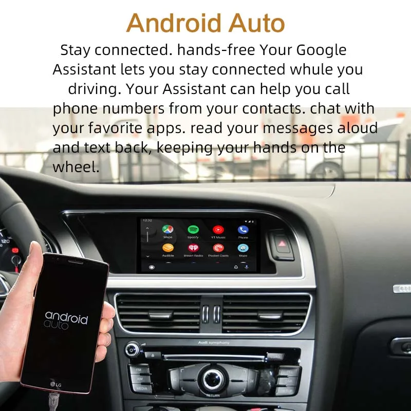 Sinairyu Автомобильное Зеркало беспроводное Wi Fi Apple CarPlay Android А4 A5 Q5 без MMI OEM