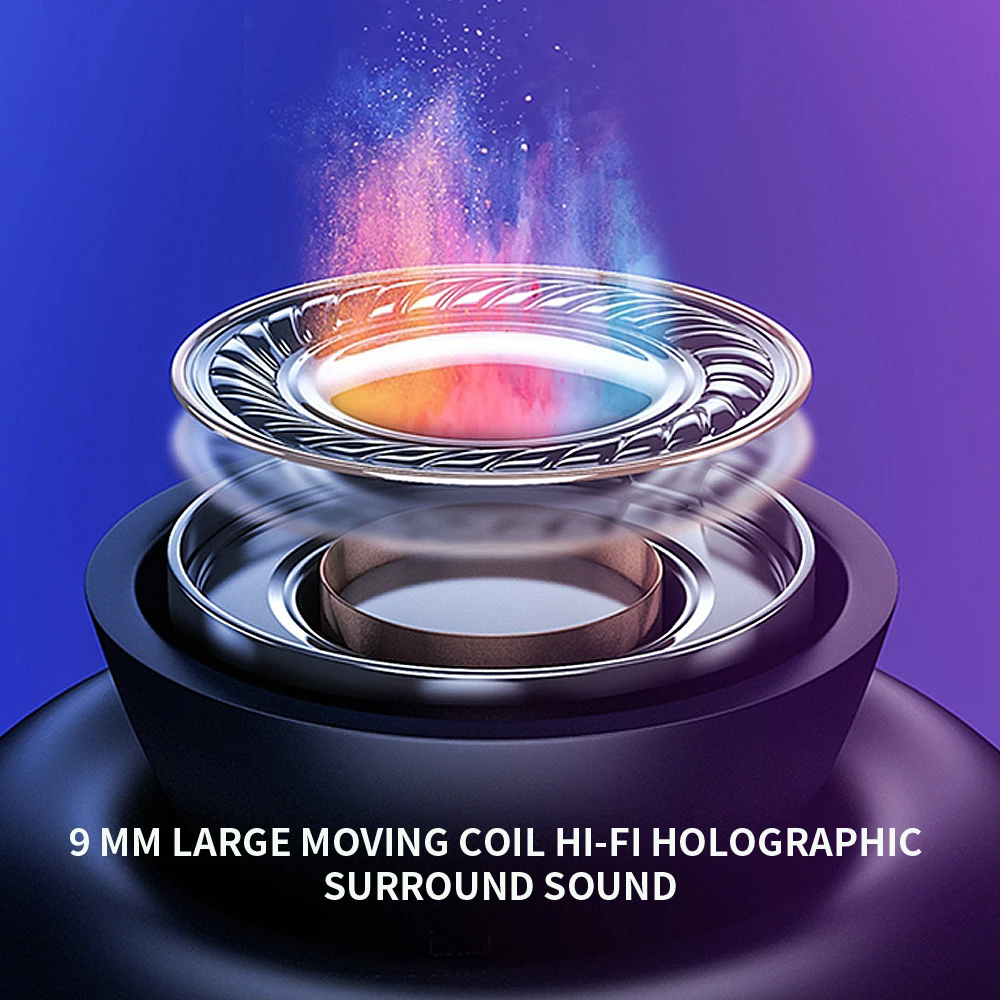 TWS Bluetooth наушники спортивные с микрофоном светодиодный дисплей беспроводные HiFi