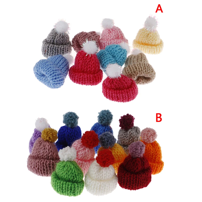 10Pcs Handmade Small Knitting Hat for DIY Dolls Decoration Phone case 3.5CM | Игрушки и хобби