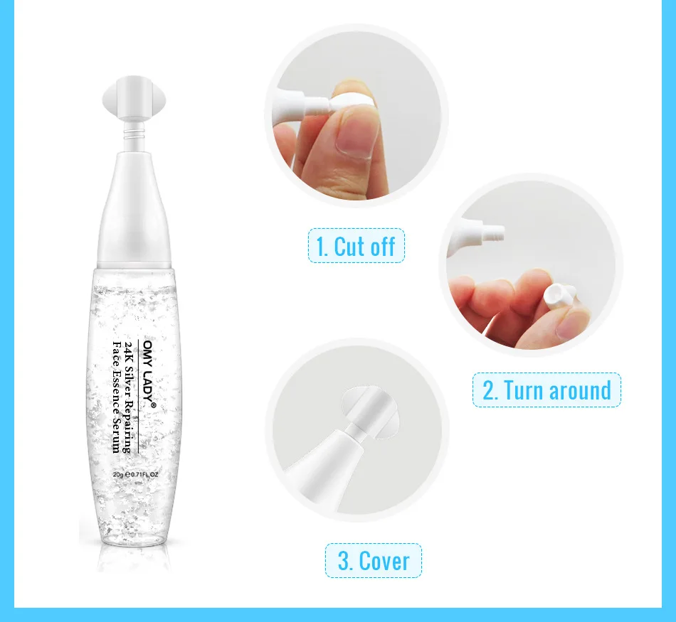 OMYLADY 24K Серебряная коллагеновая сыворотка отбеливающая против морщин