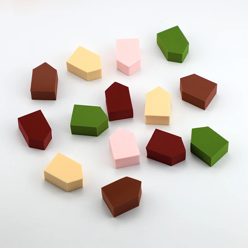 12 шт Мода 5 цветов дополнительная губка косметический спонж для нанесения