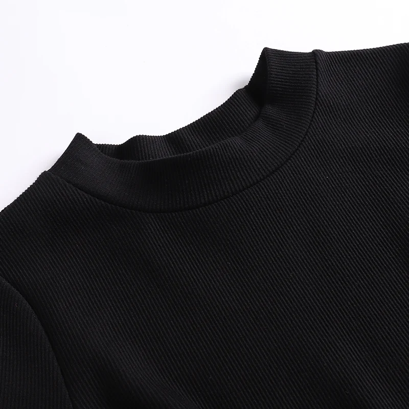 EC.MS платье из двух частей черный топ и клетчатая юбка элегантные офисные женские