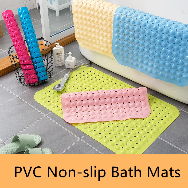 

Безопасный нескользящий коврик из ПВХ для ванной комнаты, Противоскользящий коврик, массажная подушка на присоске для душа и спины, аксессу...