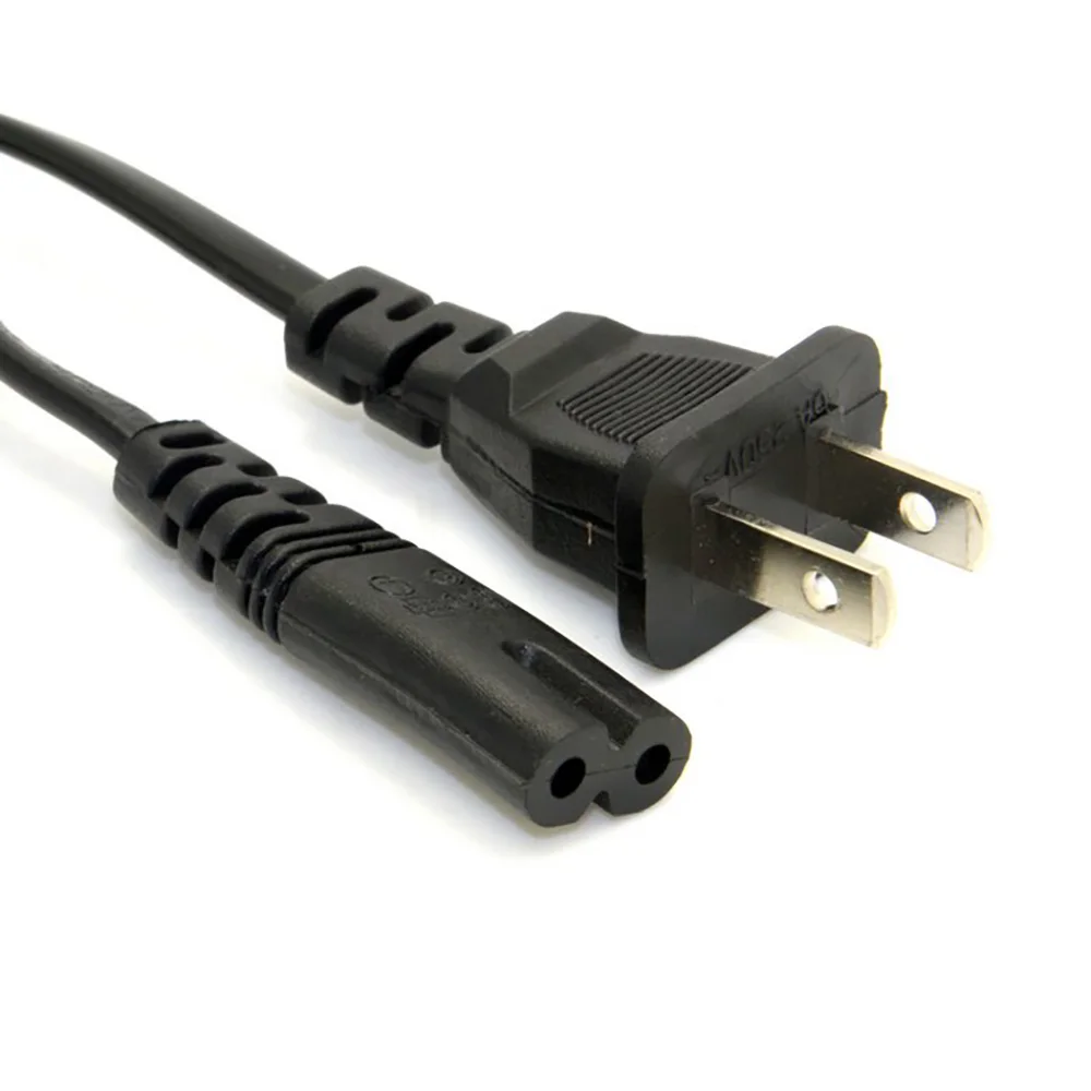 

1.5m 150cm 5ft USA plug power supply Cable 2-prong 2 Outlets power outlet Cord IEC 320 IEC320 C7 for Laptop Notebook Tablet