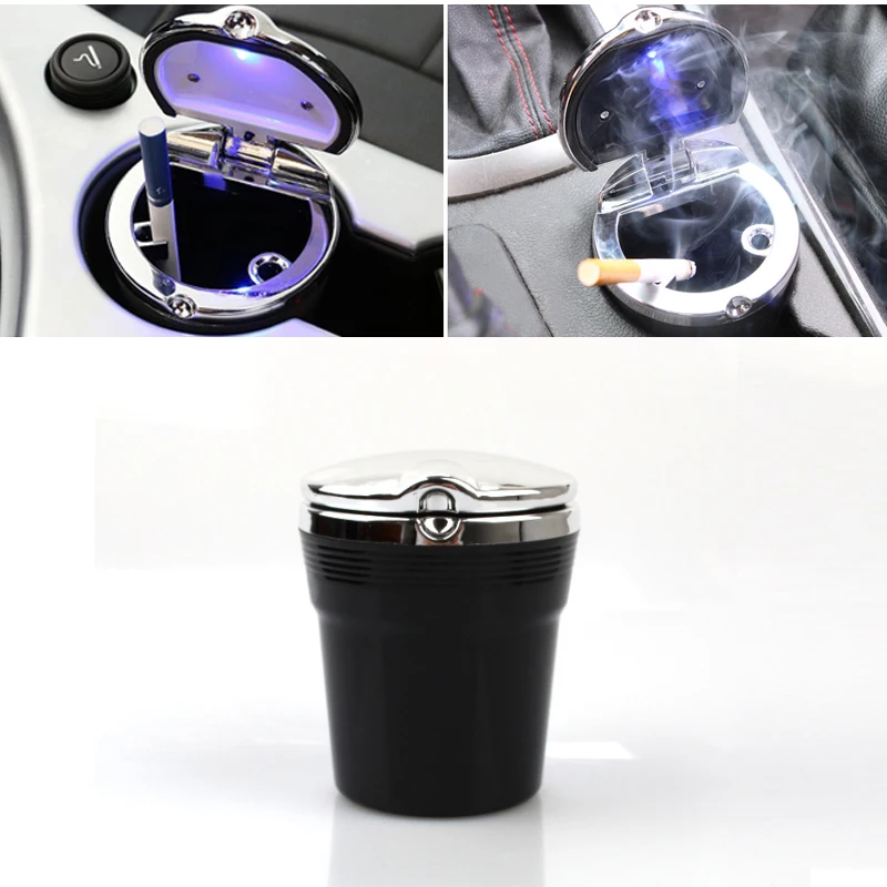 Автомобильный светодиодный бездымный цилиндр с подставкой автомобильный