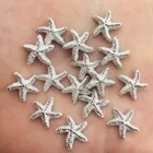 Миниатюрные звезды из серебристой смолы, 60 шт., с плоской задней частью, для скрапбукинга, свадебного декора, домашнего декора, ремесла OF906
