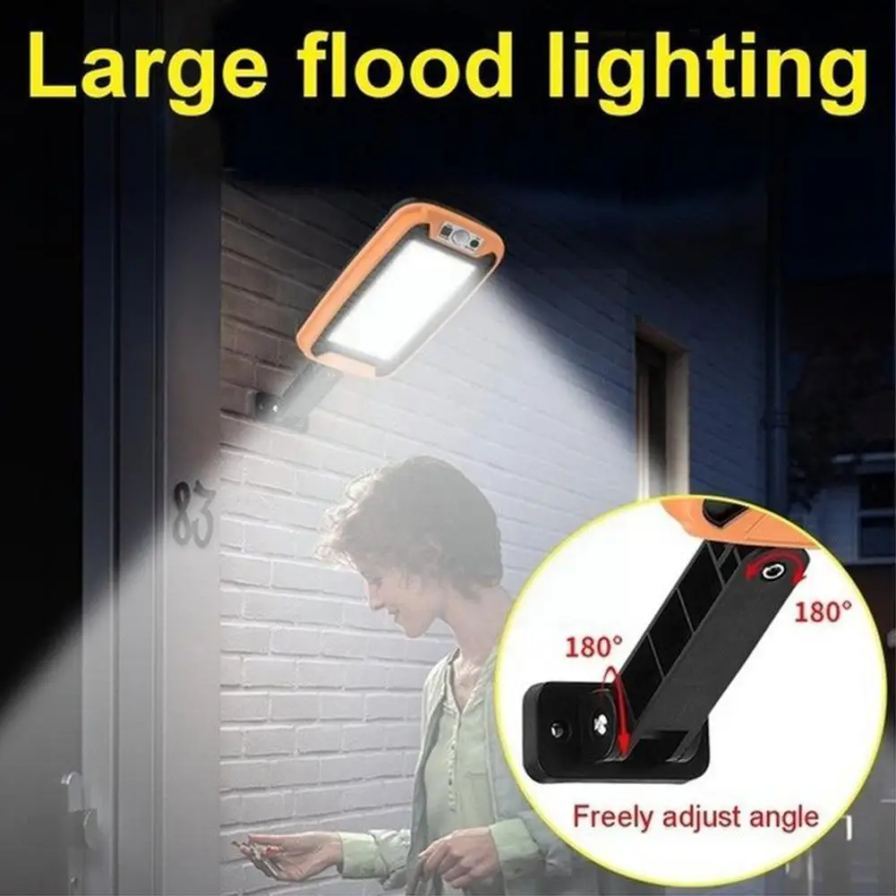 

Светодиодный настенный светильник на солнечной батарее, 3 режима работы, уличный водонепроницаемый настенный светильник на солнечной бата...