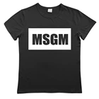 2019, модная женская и мужская футболка MsgM, женская летняя футболка с принтом букв, забавная футболка, белая хлопковая Футболка с круглым вырезом и коротким рукавом