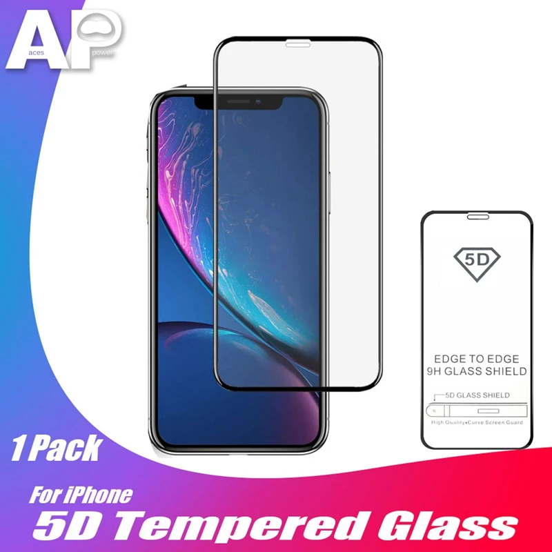Acespower 5D Защитное стекло для iPhone 11 Pro 11Pro 6 7 8 Plus XR X XS MAX полное покрытие 9H защита