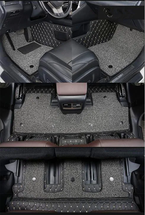 

Лучшее качество! Специальные автомобильные коврики для Lexus RX 450HL 6 7 мест 2021 прочные двухслойные автомобильные коврики для RX450hl 2020-2018