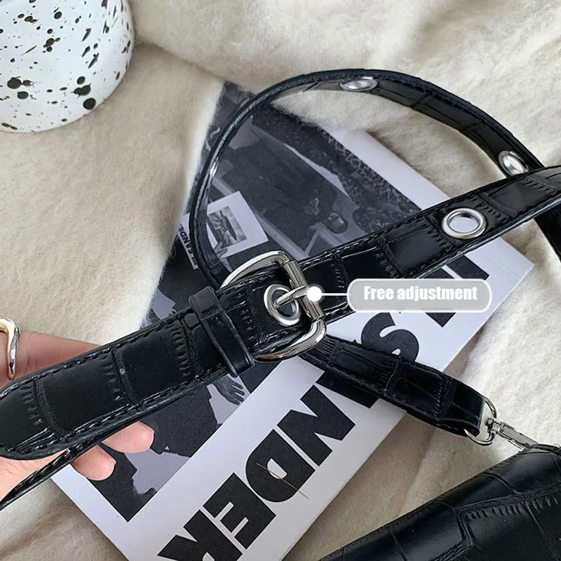 

Fashion Shoulder Bags For Women New 2021 Luxury Design Stone Pattern PU Leather Crossbody Bags High Quality Female Messenger Bag