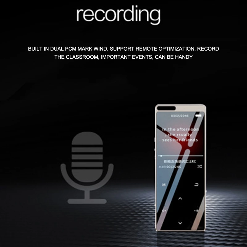 Mp3-плеер 8 ГБ с Bluetooth 4 2 диктофон высокой четкости Pcm Hifi без потерь звука |