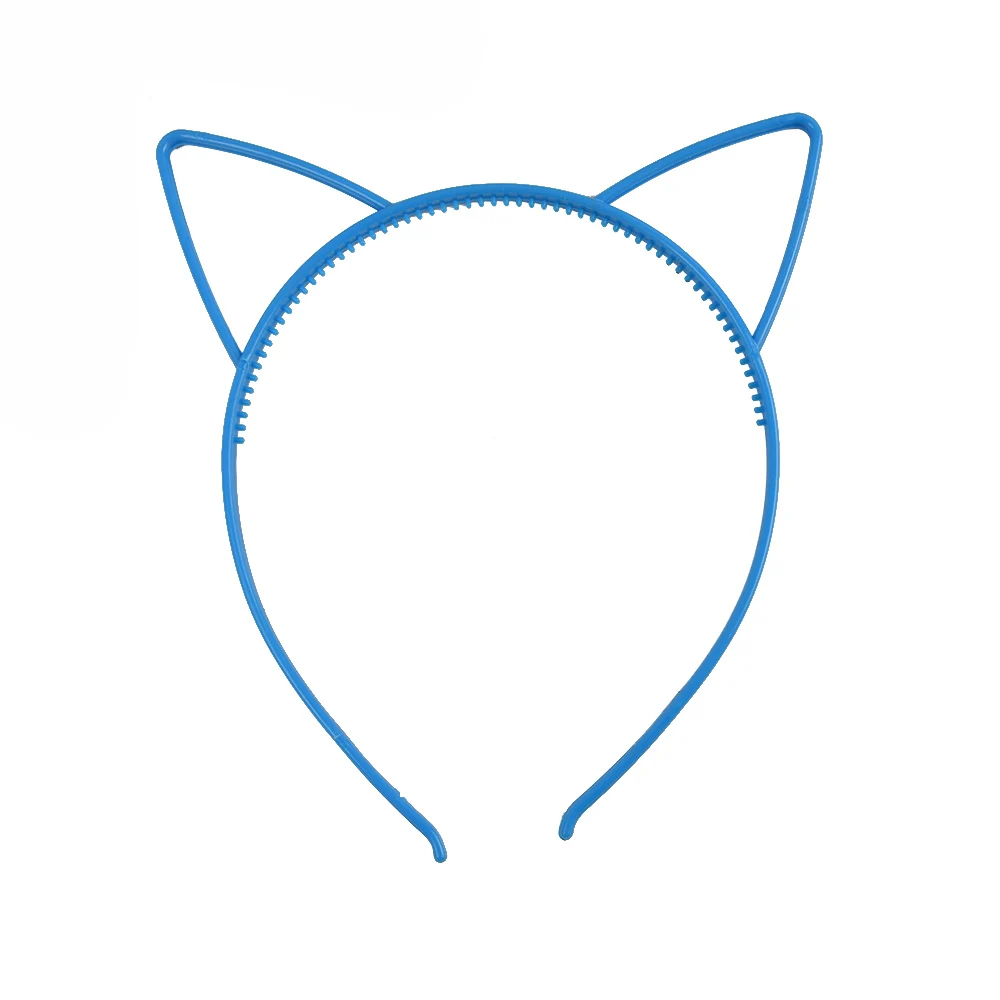 Детские черные повязки на голову с кошачьими ушками модная женская повязка для