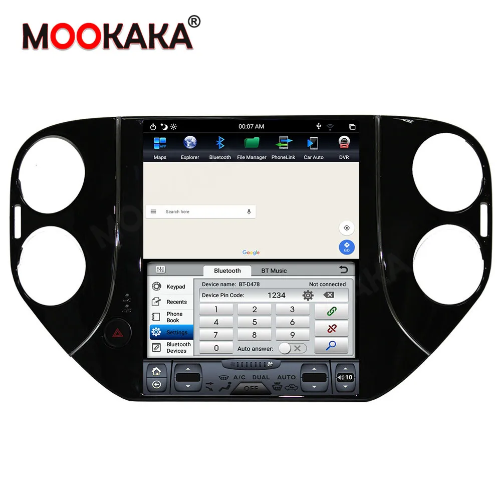 Автомобильный GPS навигатор в стиле Tesla Android 9 0 4 Гб + 64 ГБ для Volkswagen Tiguan 2007 2016 стерео головное устройство