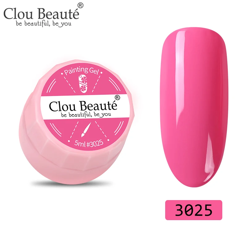 3025 Clou Beaute 72 цвета гель-краска УФ/светодиодный гель для ногтей замачиваемый дизайн ногтей светодиодный лак для ногтей УФ-гель для ногтей DIY Краска паук гель лак - Цвет: 3025