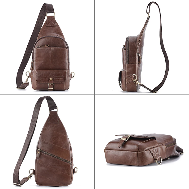 В стиле ретро высокого качества кожаные нагрудные сумки пакеты для Для мужчин из