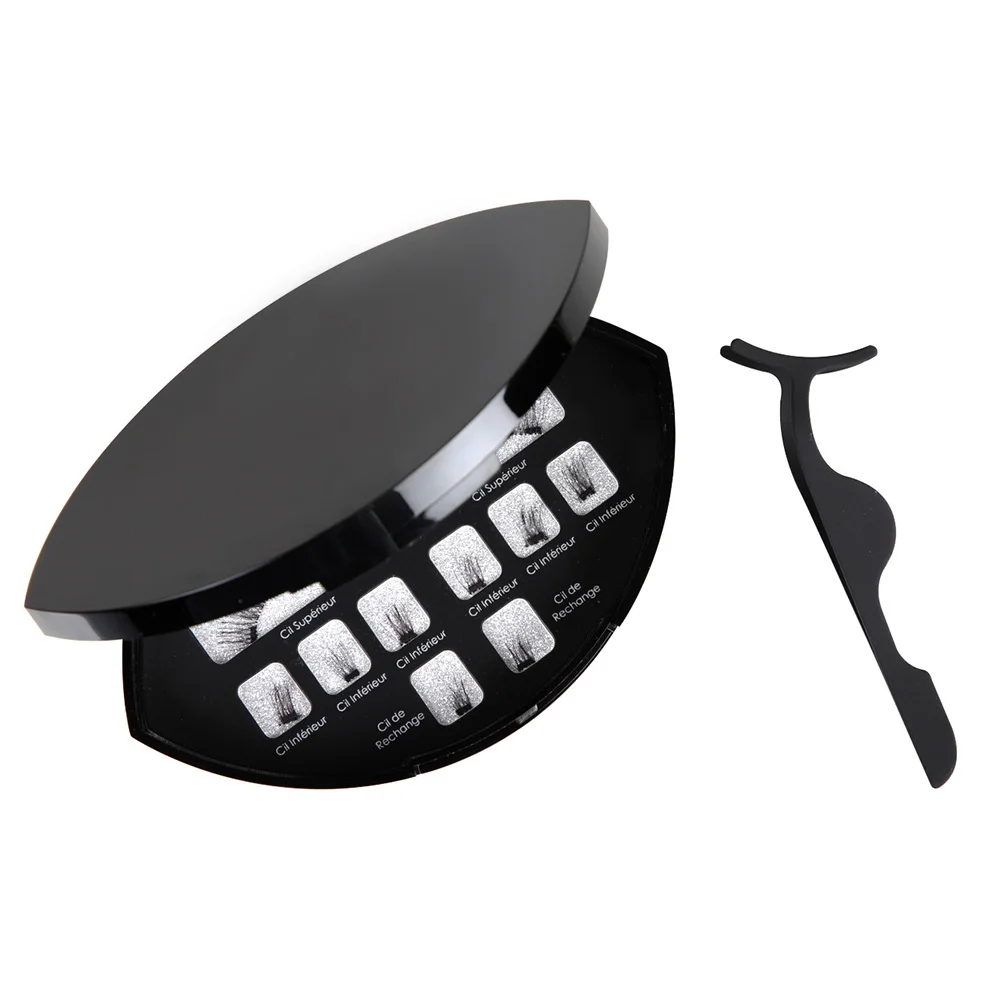 Натуральные длинные магнитные Накладные ресницы с 3 магнитами ручной работы 3D/6D