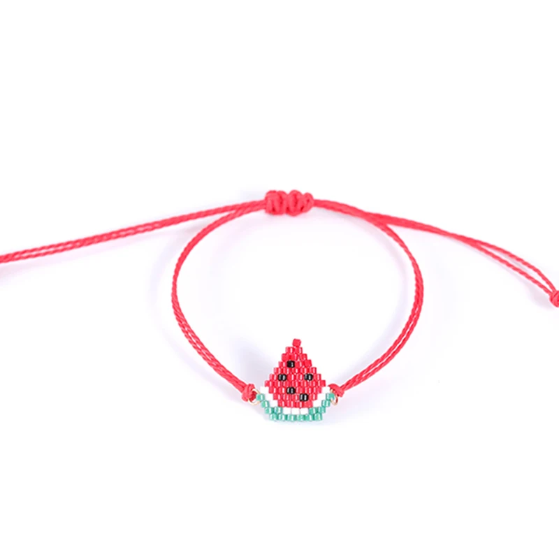 G. YCX ручной работы Милые Браслеты с арбузом для женщин девочек Boho семена бусины
