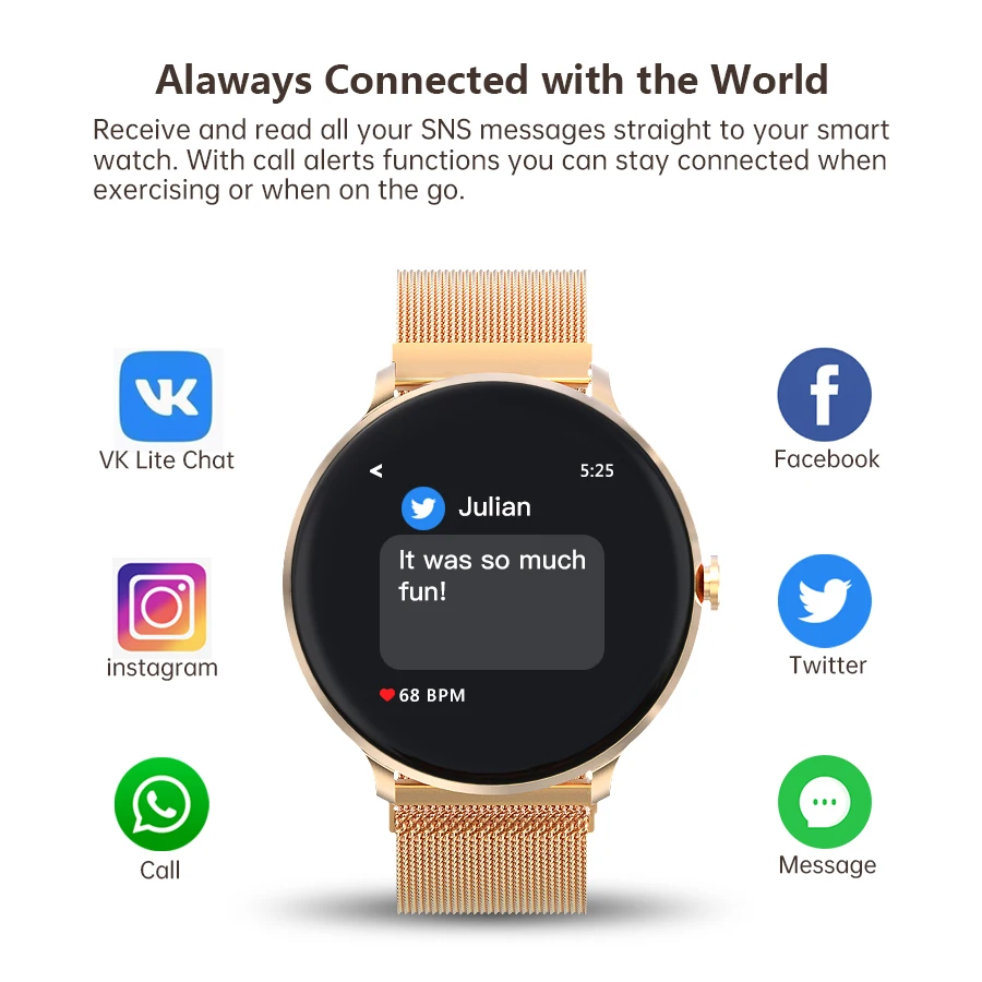 ip68 waterproof smart watch smartwatch women men for android iphone phone pedometer fitness tracker heart rate sleep monitor free global shipping
