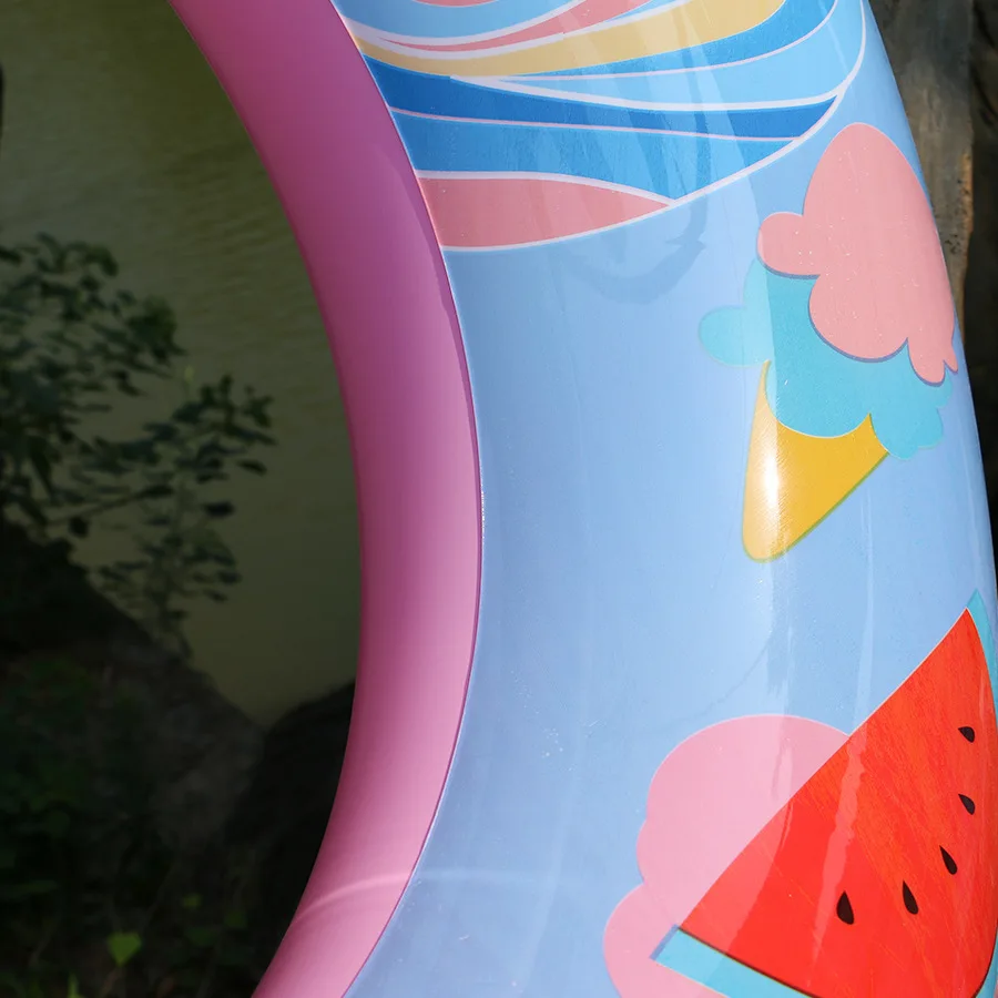 Rooxin Единорог надувной бассейн плавательный круг для взрослых детей Толстый ПВХ